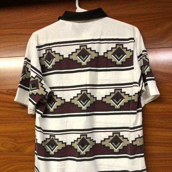 Prairie Fire Men's Medium Short Sleeve Polo Southern Or Western Vintage - Picture 3 of 5